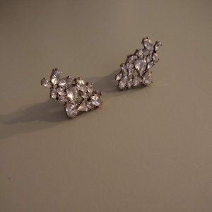 Crystal Floral Like Stud Earring